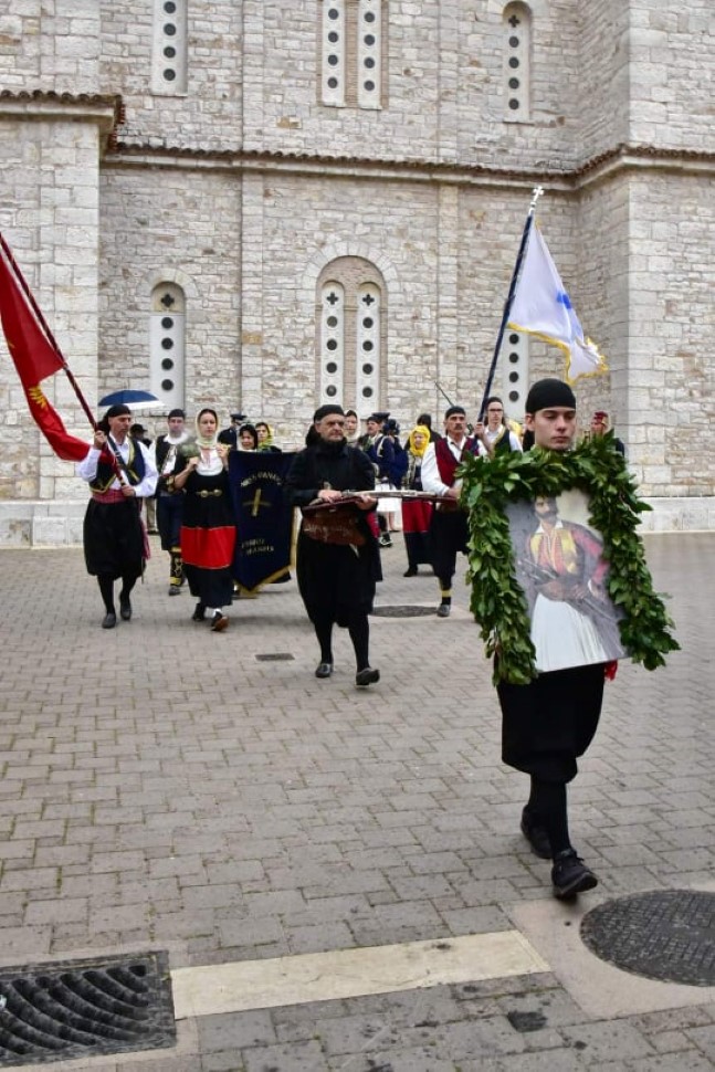 Αντιπροσωπεία του Δήμου Ανατολικής Μάνης στην Ι.Π Μεσολογγίου για τους εορτασμους της Εξόδου 8 